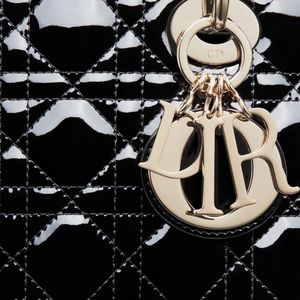 - Dior lady bag skinny patient leather